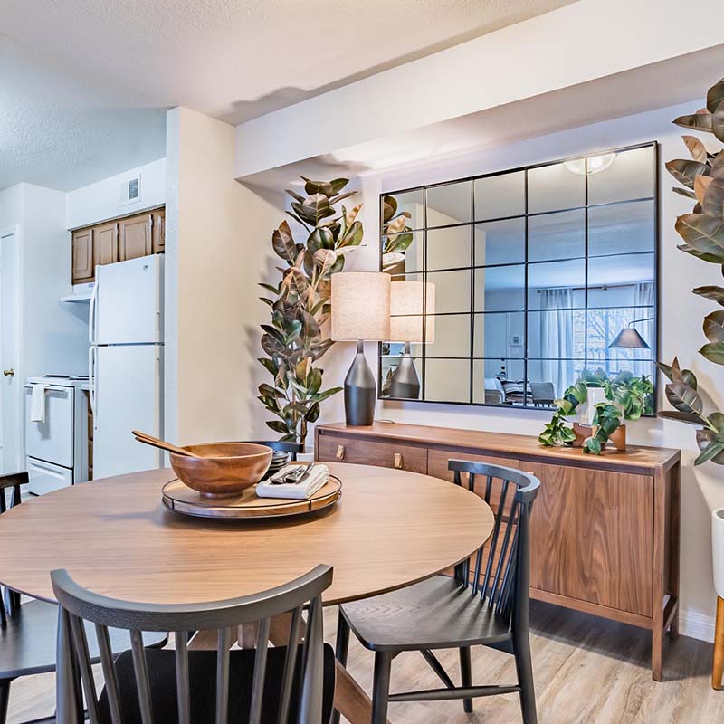 Furnished Dining Room