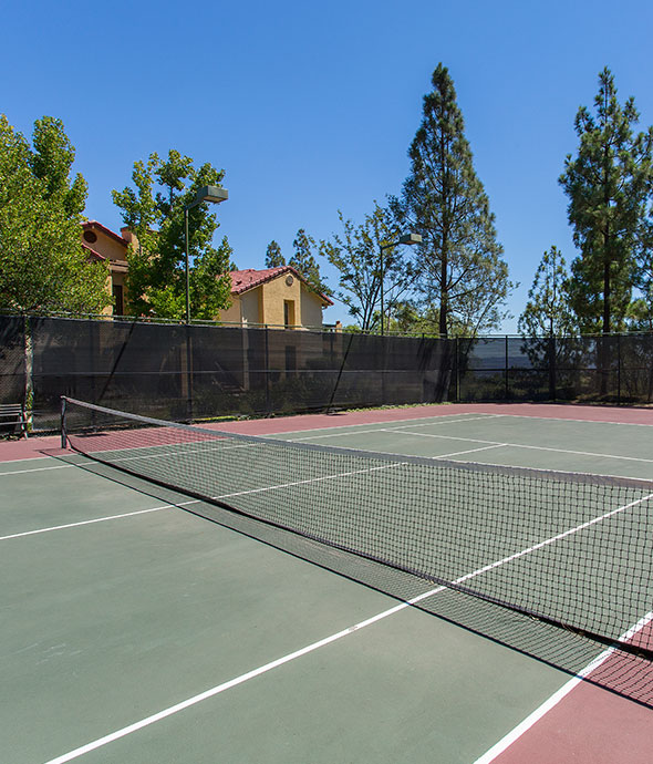 IMT Summerset Village - gated tennis court with net and