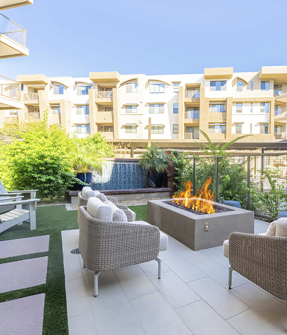 Rooftop lounge