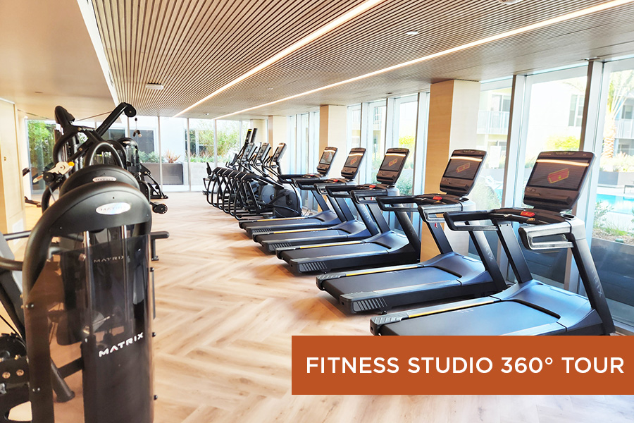 Thumbnail for fitness studio 360 tour featuring fully equipped fitness studio at Citrus Commons, Sherman Oaks, Los Angeles, CA.